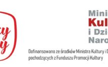 po lewej stronie plakatu napis w ramce obrazującej granice Polski napis " Mali wielcy polacy". po prawej stronie napis Ministerstwo Kultury i Dziedzictwa Narodowego. środkowy dół plakatu: dofinansowano ze środków Ministra Kultury i Dziedzictwa Narodowego pochodzących z Funduszu Promocji Kultury