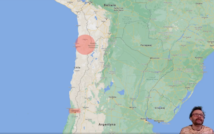 mapa Chile z zaznaczonym celem wyprawy