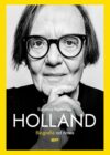 okładka książki, kobieta w okularach, ręką podpierająca brodę, u dołu napis: Karolina Pasternak, Holland biografia od nowa